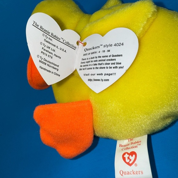 Ty Beanie Baby Quackers - Picture 6 of 8